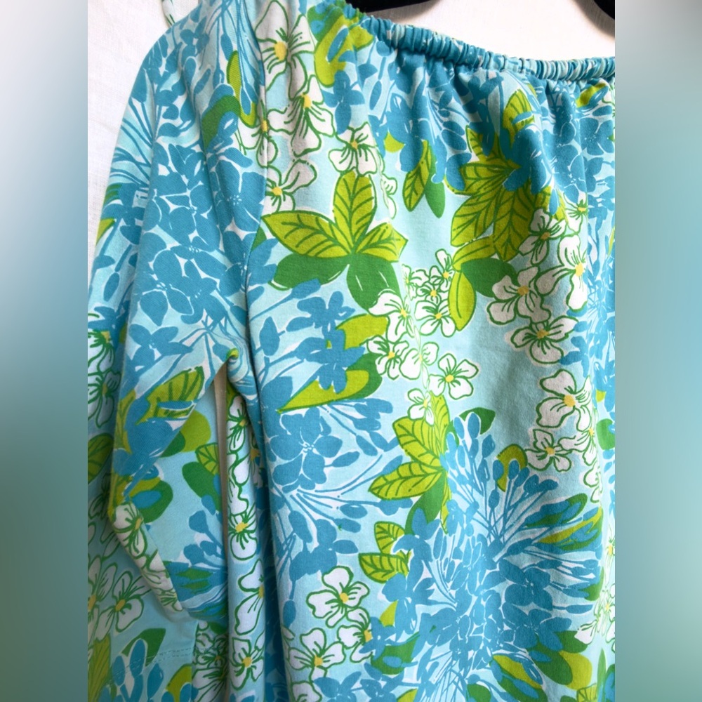 Lilly Pulitzer, Near-Vintage, Stretch Cotton, Retro Floral XS Mini‎ Dress - Picture 7 of 7